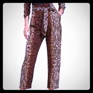 NWT NY&Co Mixed Animal Print Ankle Pants
